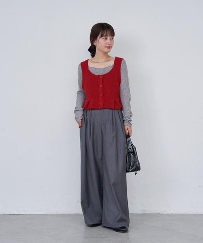 【2尺碼可選/適合身材嬌小】B滾邊高腰長褲