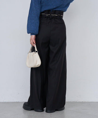 【2尺碼可選/適合身材嬌小】B滾邊高腰長褲