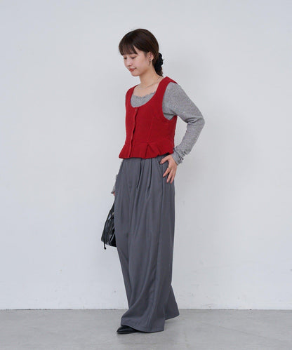 B 菱格紋針織背心