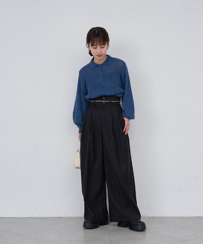 【2尺碼可選/適合身材嬌小】B滾邊高腰長褲