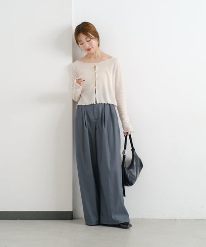 【2尺碼可選/適合身材嬌小】B滾邊高腰長褲