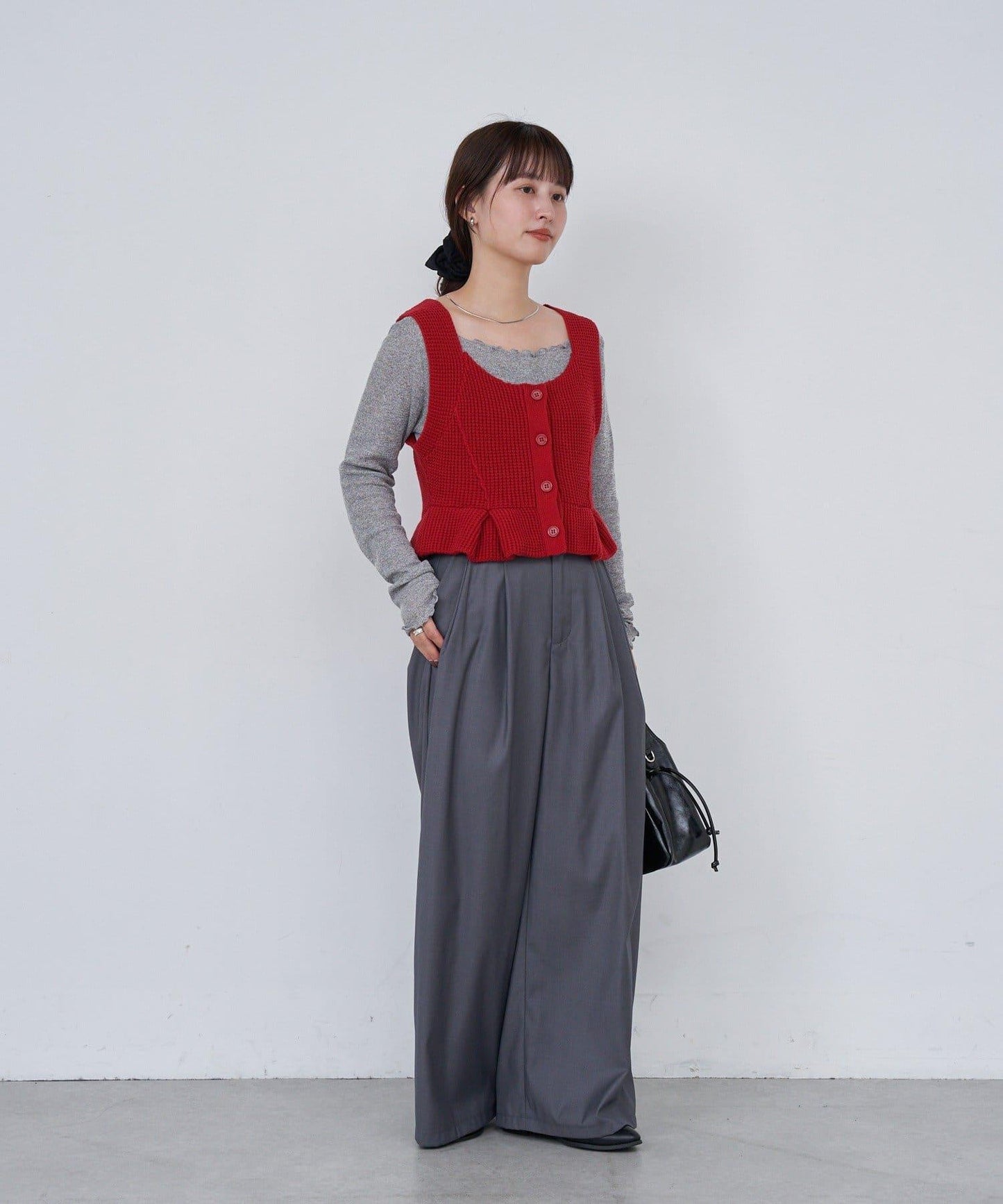 【2尺碼可選/適合身材嬌小】B滾邊高腰長褲