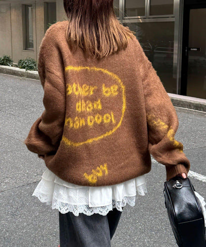 手工編織標誌針織衫