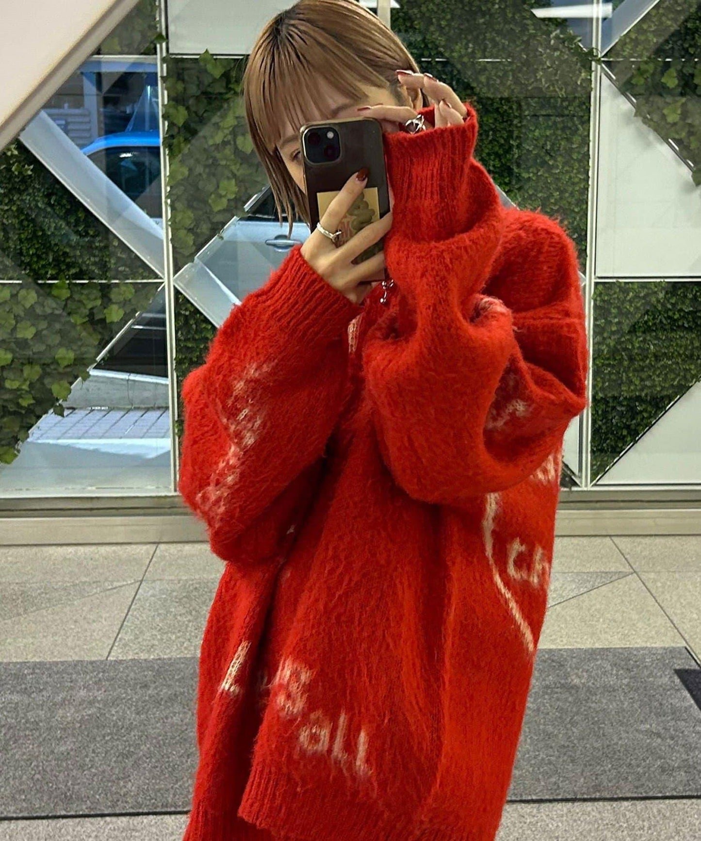 手工編織標誌針織衫