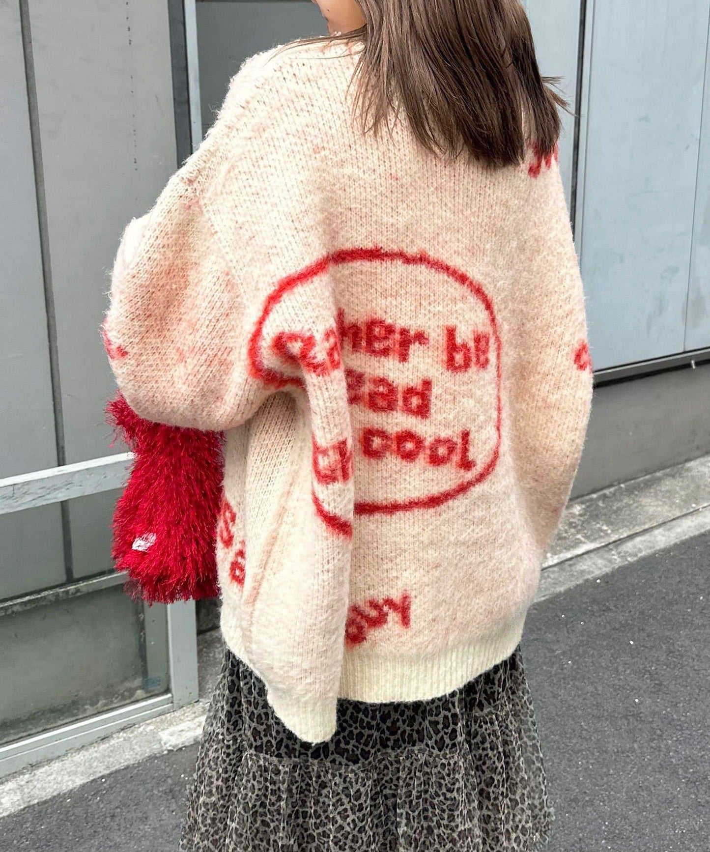 手工編織標誌針織衫