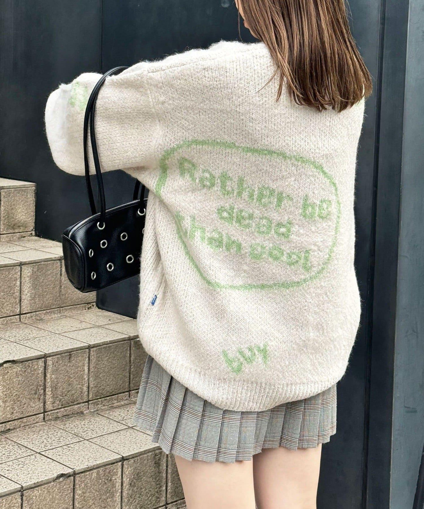 手工編織標誌針織衫