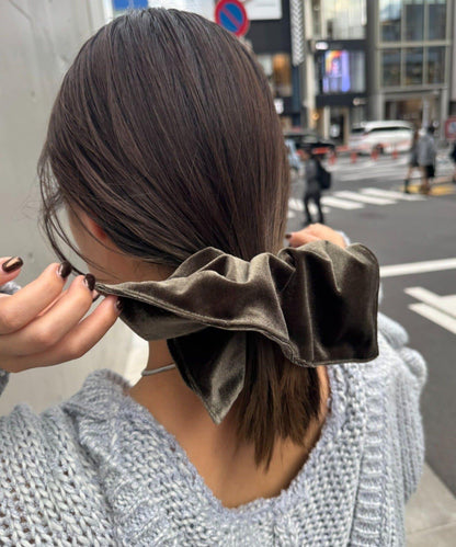 lil帶盤大號天鵝絨髮圈