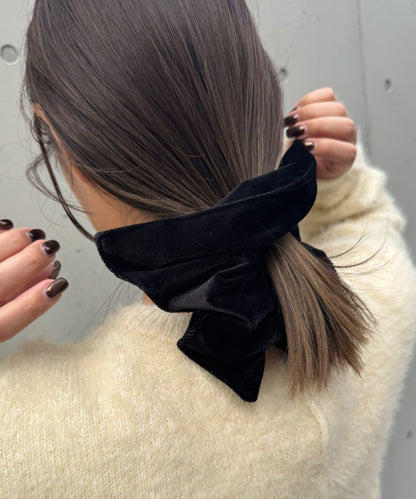 lil帶盤大號天鵝絨髮圈