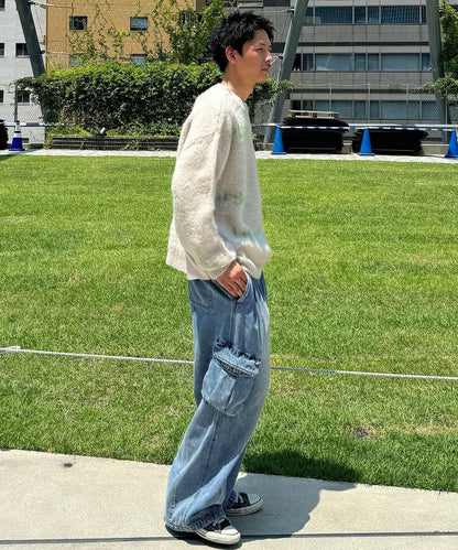 手工編織標誌針織衫