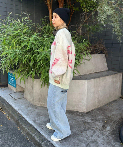 手工編織標誌針織衫