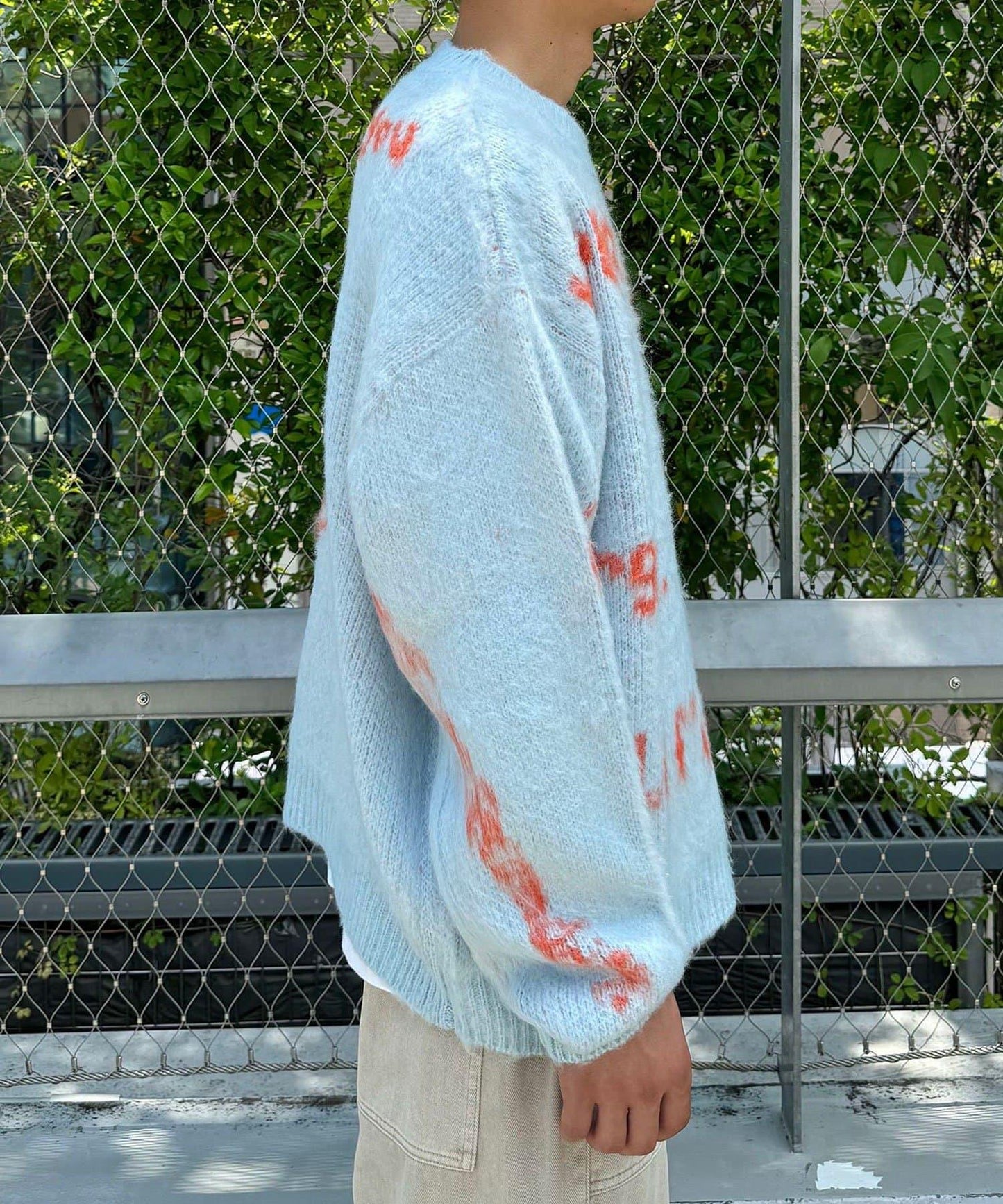 手工編織標誌針織衫