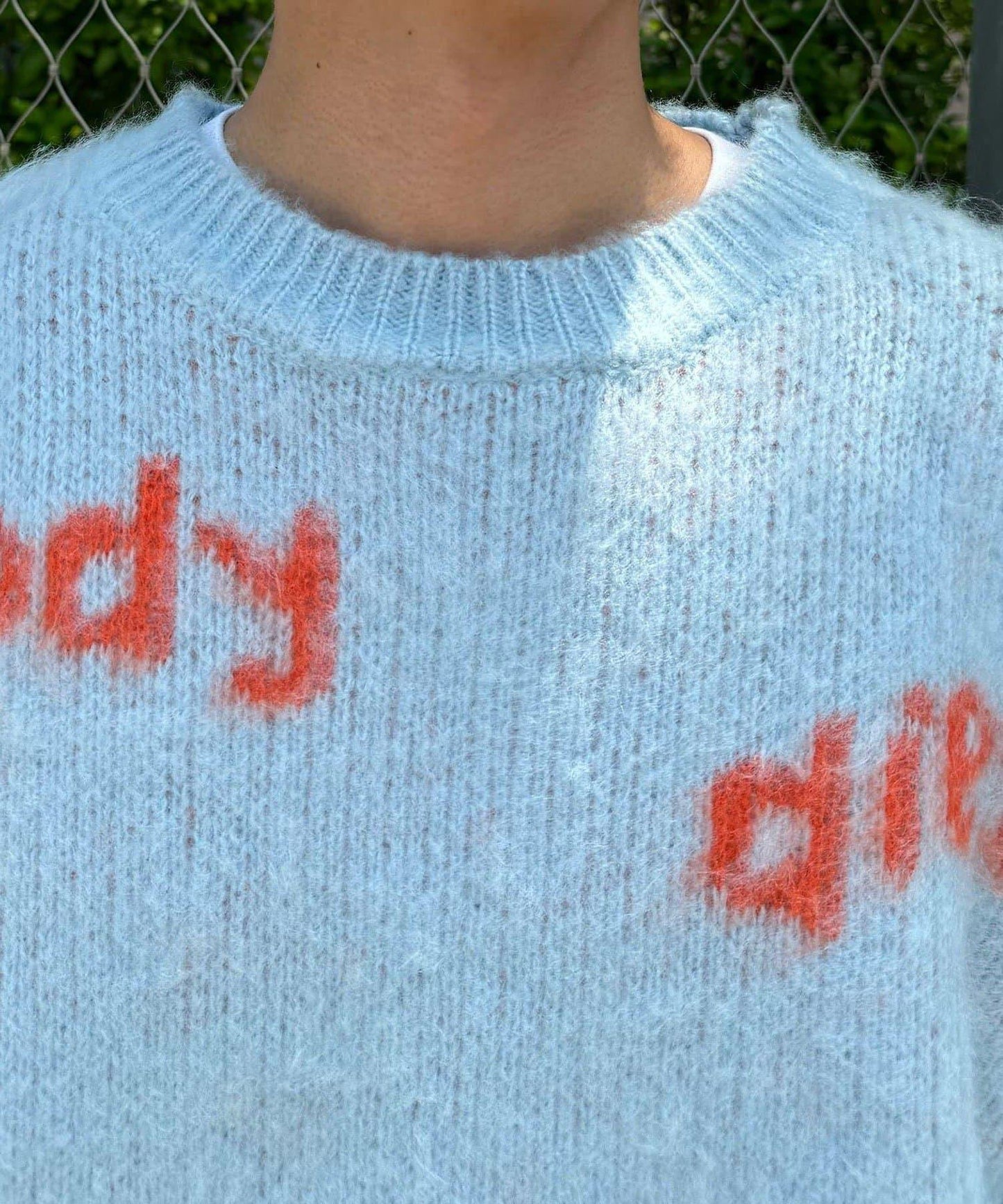 手工編織標誌針織衫