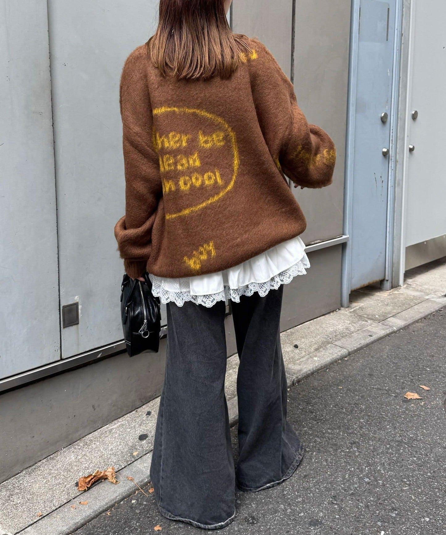 手工編織標誌針織衫