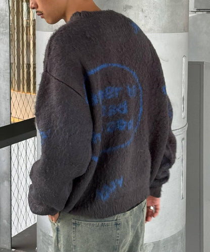 手工編織標誌針織衫