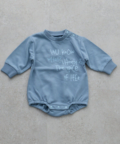 【BABY】標誌刺繡衛衣連體衣