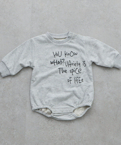 【BABY】標誌刺繡衛衣連體衣