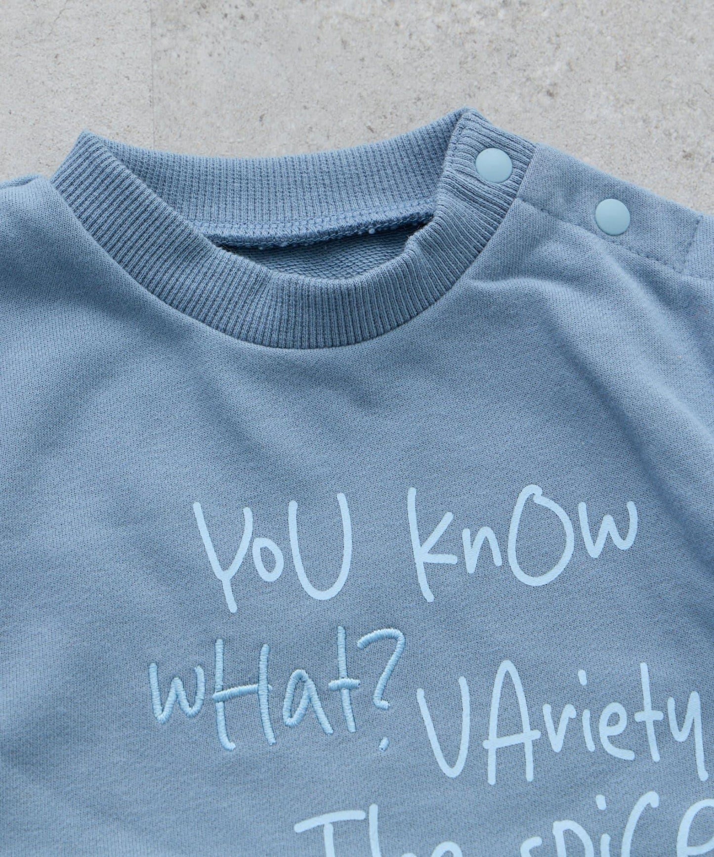 【BABY】標誌刺繡衛衣連體衣