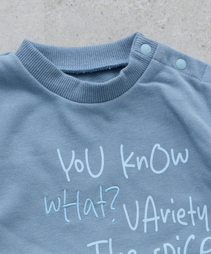 【BABY】標誌刺繡衛衣連體衣