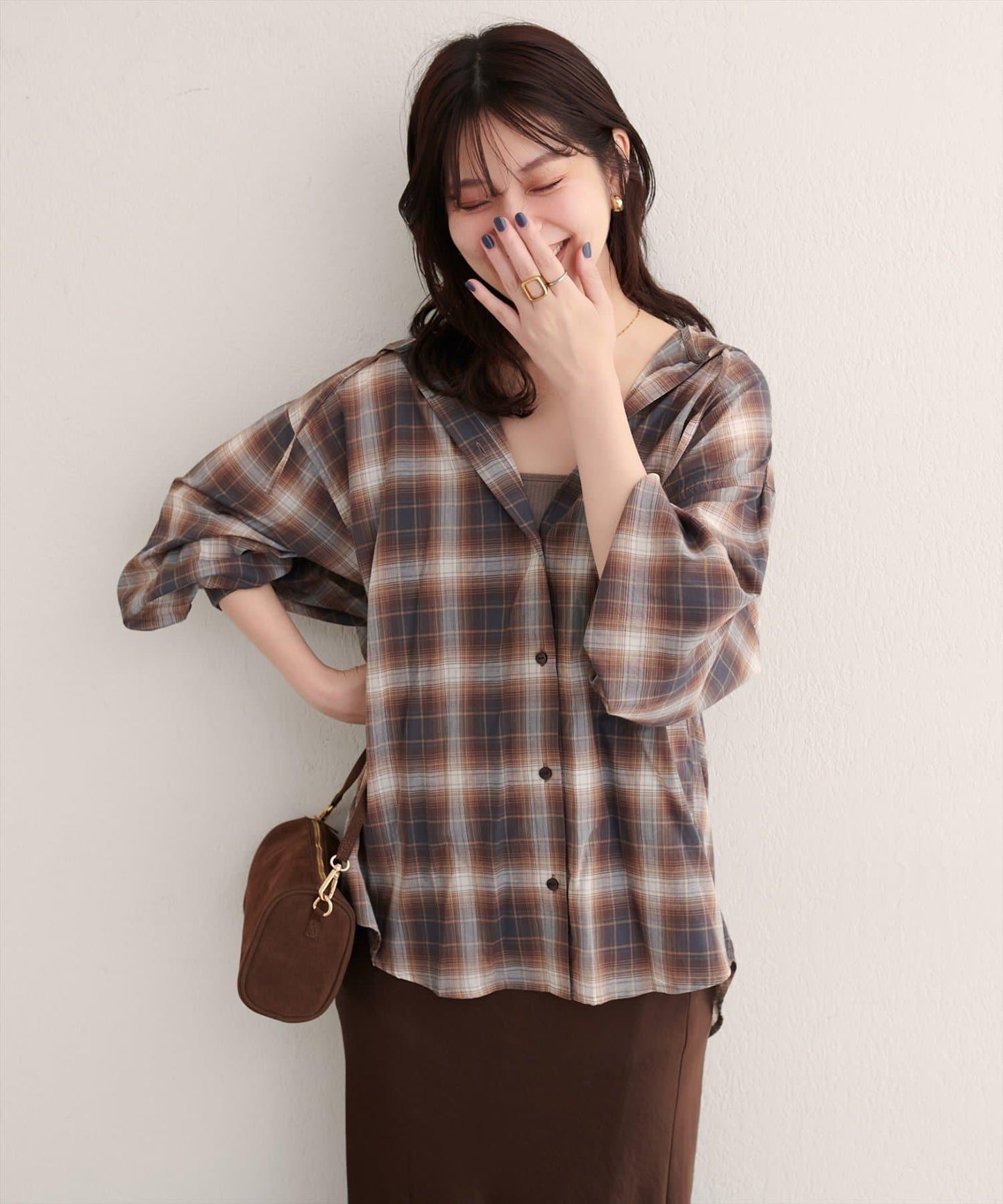 連帽長款開衫襯衫