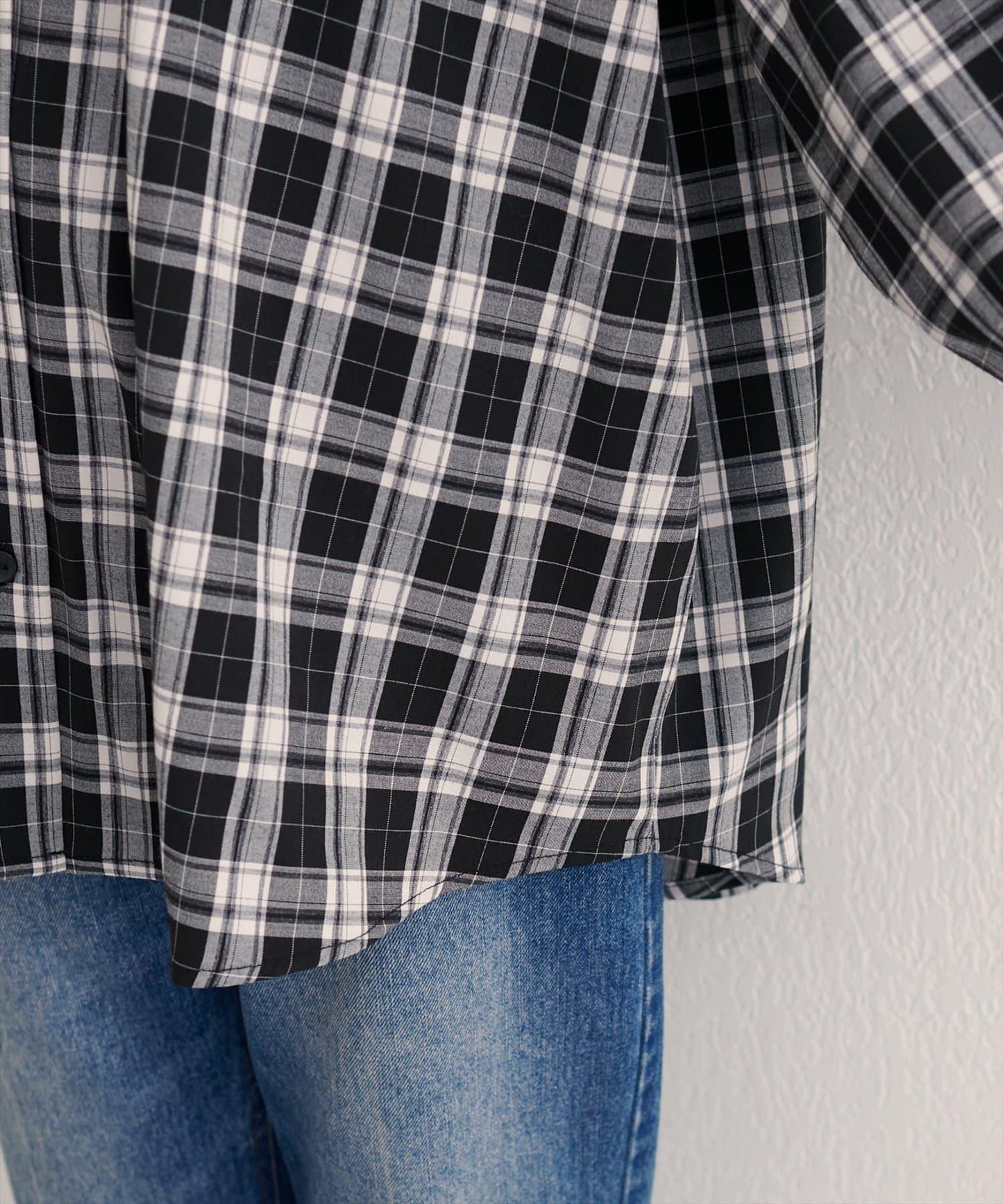 連帽長款開衫襯衫