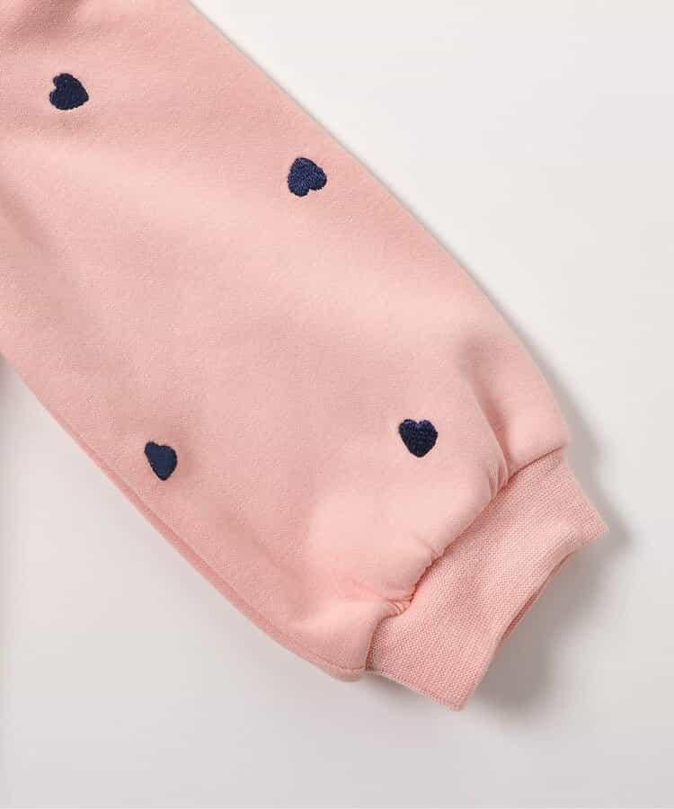 拼色全印花刺繡疊穿衛衣