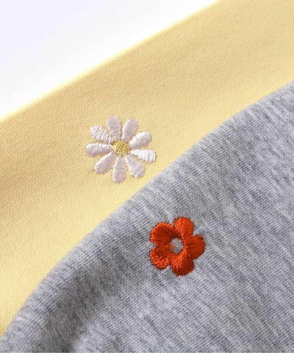 拼色全印花刺繡疊穿衛衣