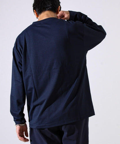 【MARUDE COTTON】繩帶刺繡長袖T恤