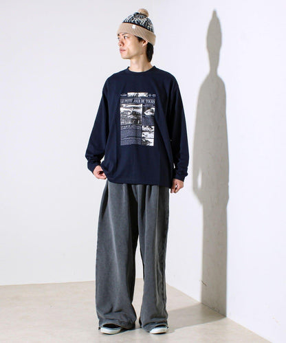 【MARUDE COTTON】印花長袖T恤