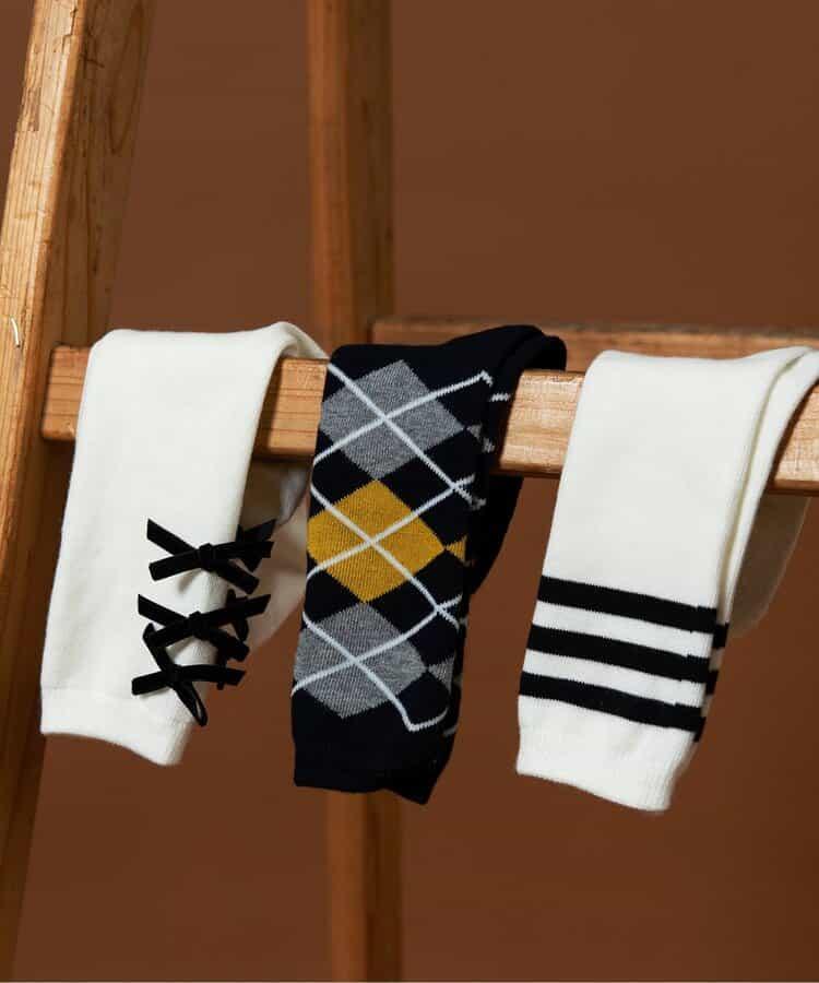 民族風圖案圈圈紗襪