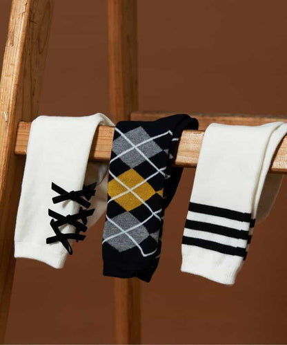 民族風圖案圈圈紗襪