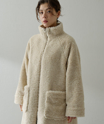 可雙面穿羊羔絨大衣