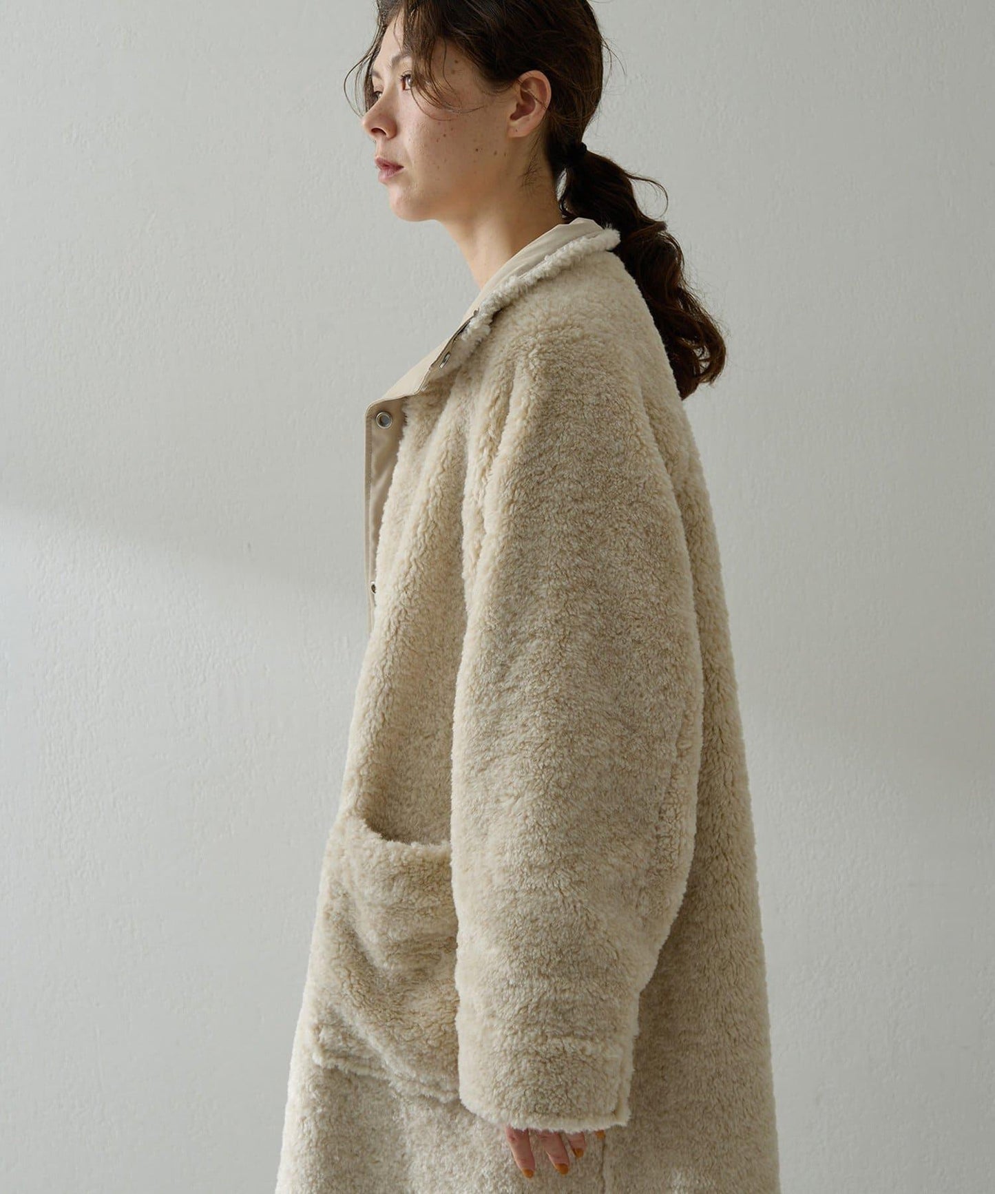 可雙面穿羊羔絨大衣