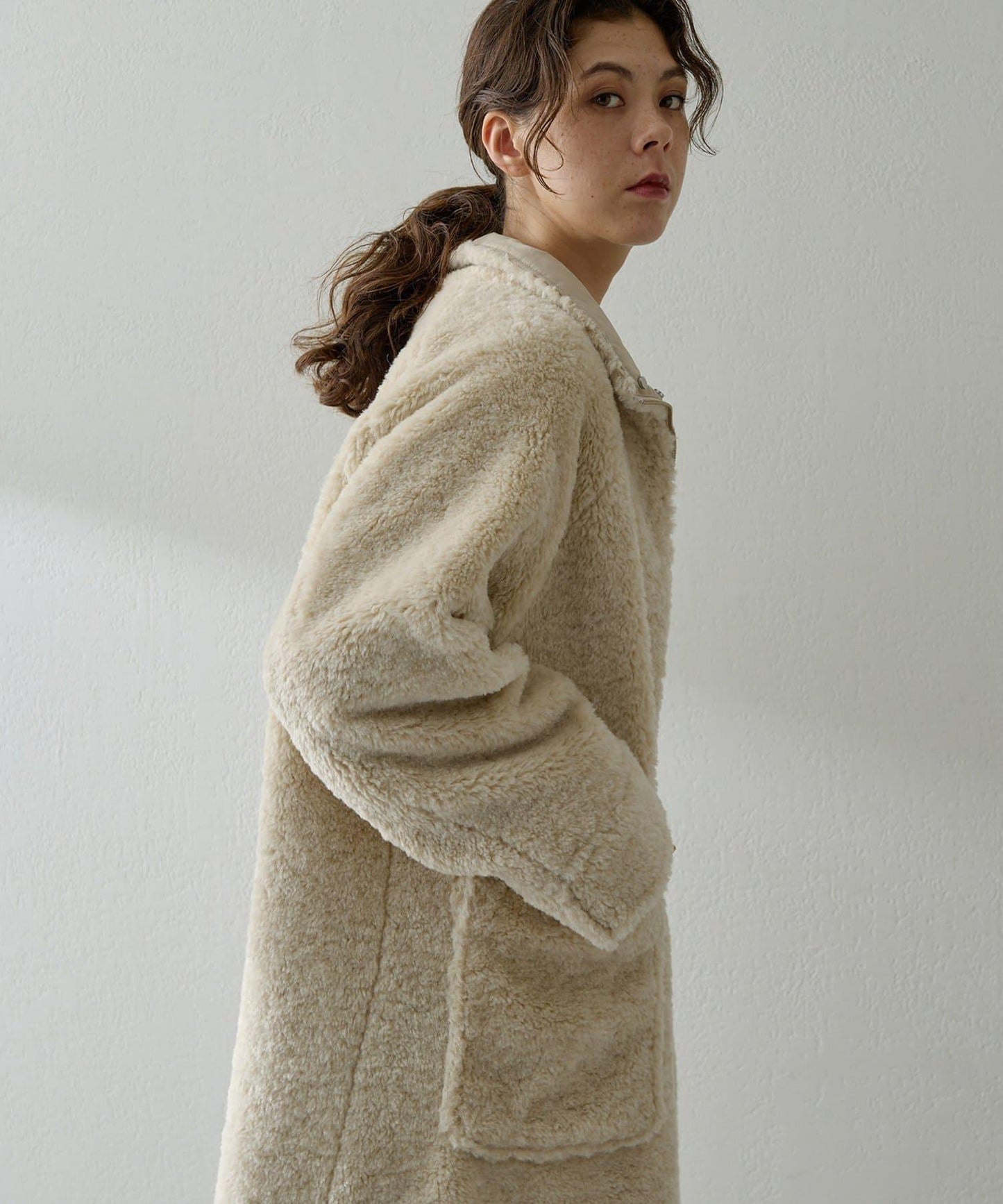 可雙面穿羊羔絨大衣