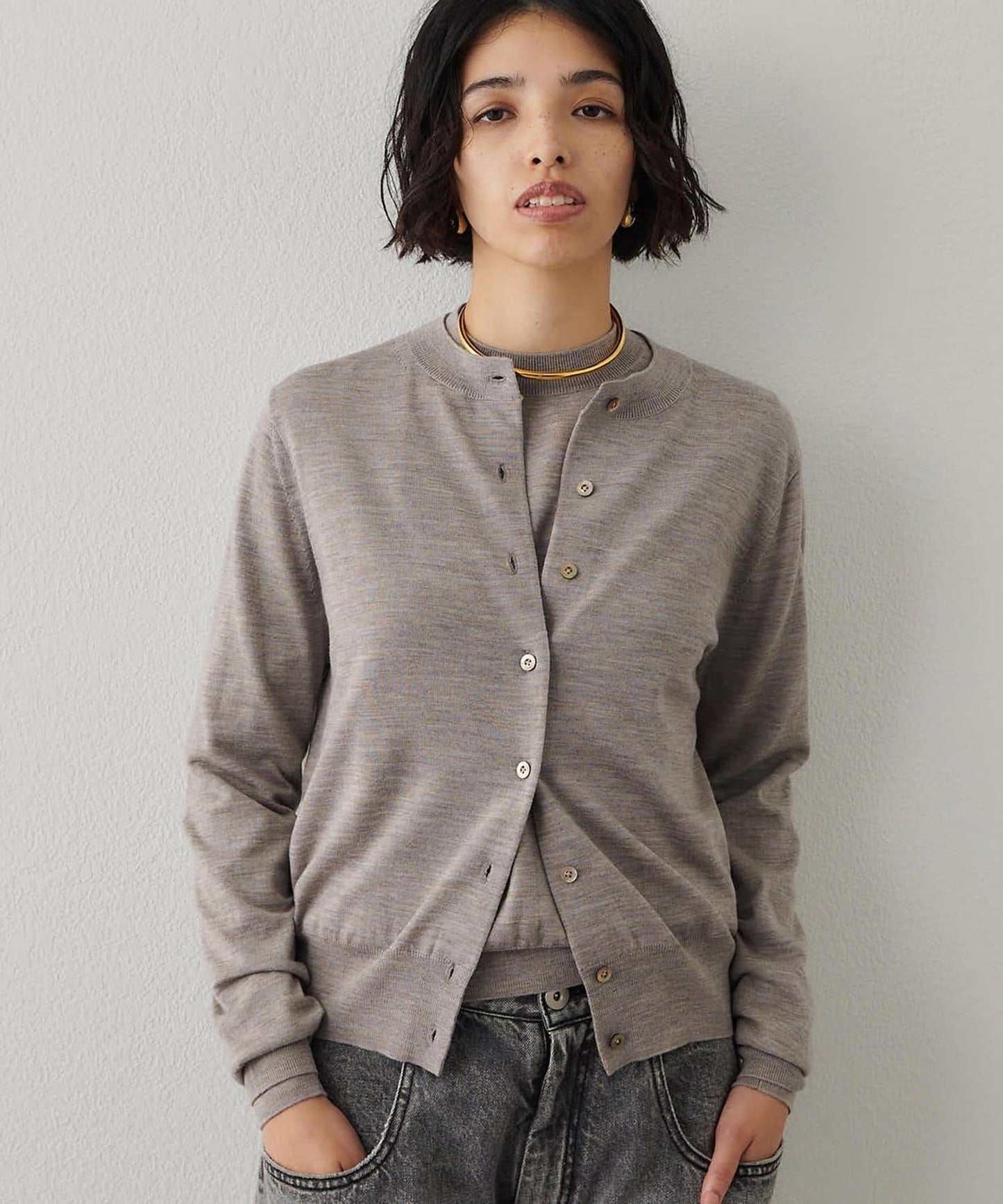 16G羊毛針織開衫