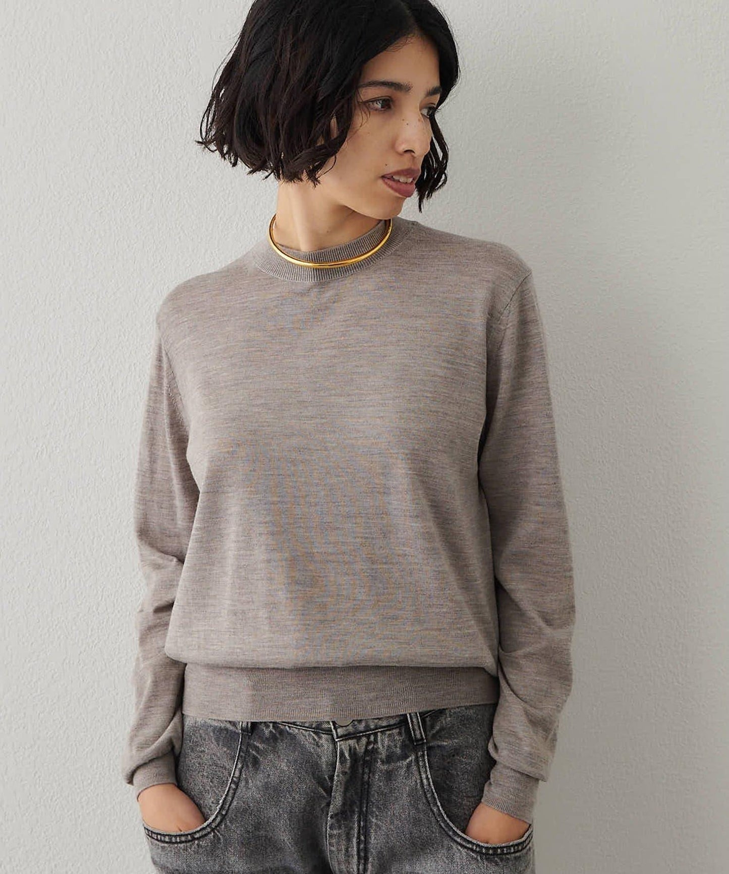 16G羊毛針織套頭衫