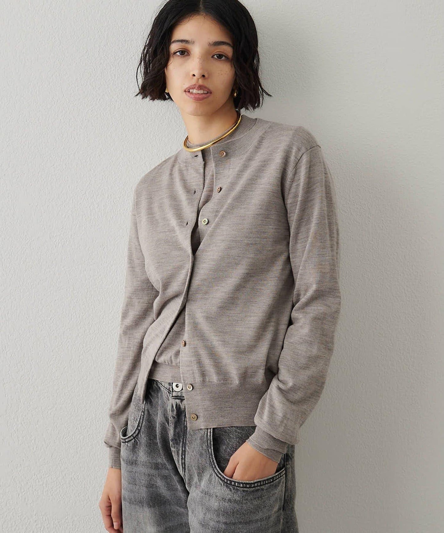 16G羊毛針織開衫