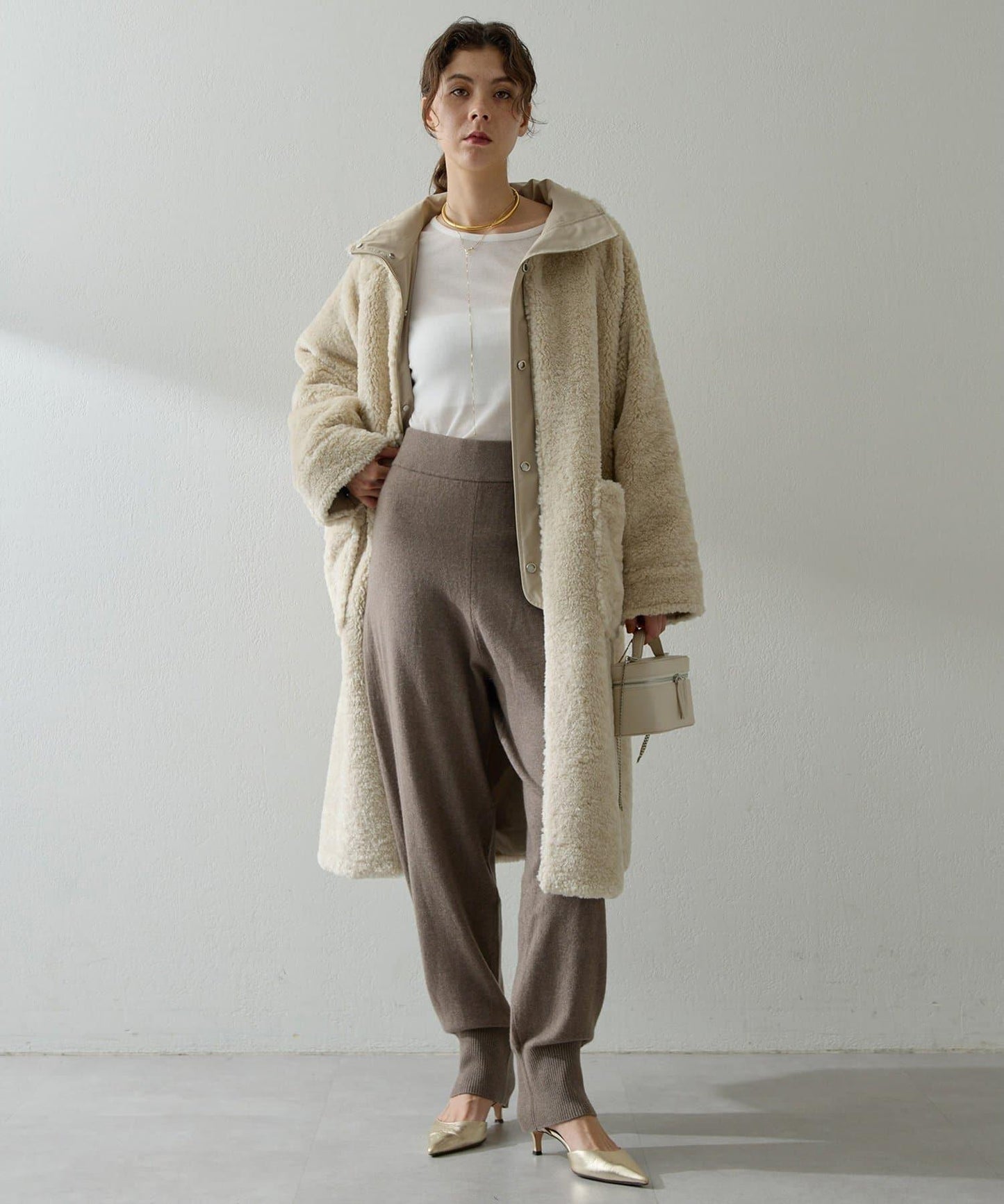 可雙面穿羊羔絨大衣