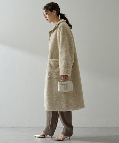 可雙面穿羊羔絨大衣