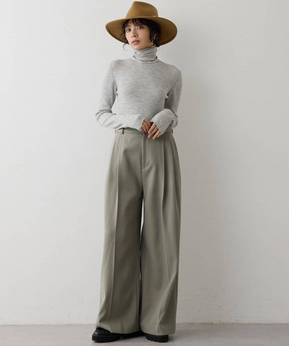 柔軟羅紋高領衫