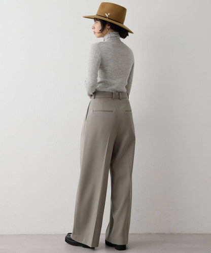 柔軟羅紋高領衫