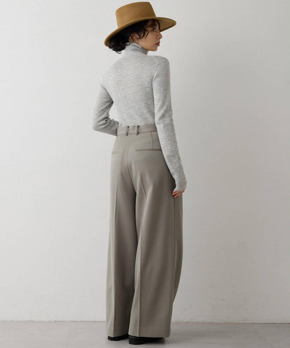 柔軟羅紋高領衫