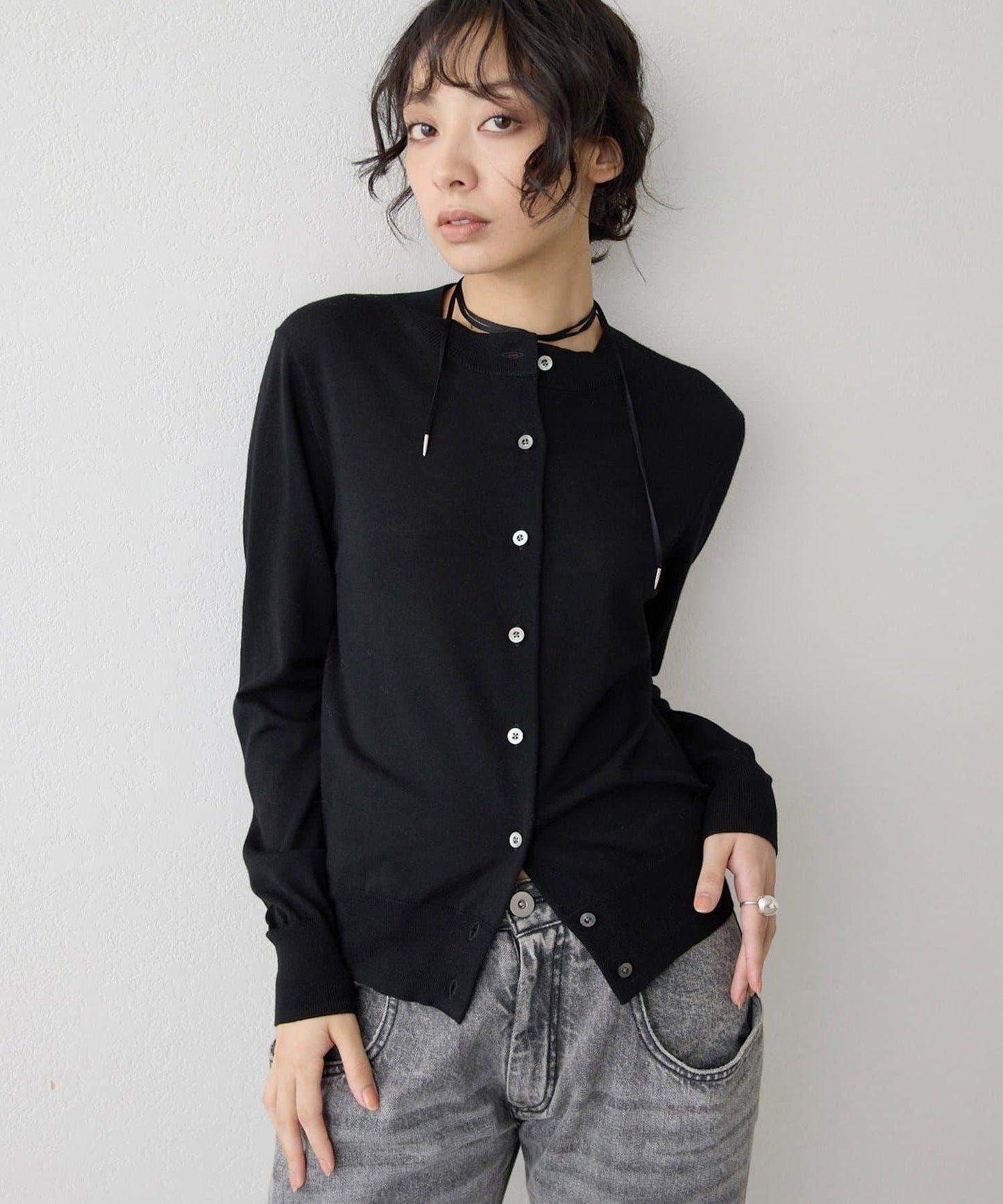 16G羊毛針織開衫