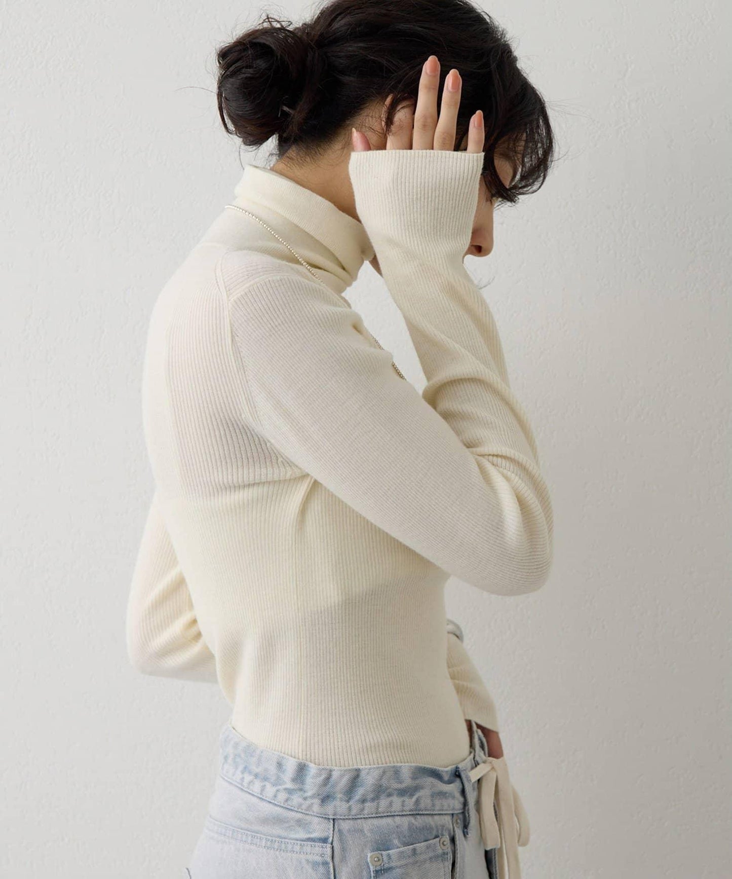 柔軟羅紋高領衫