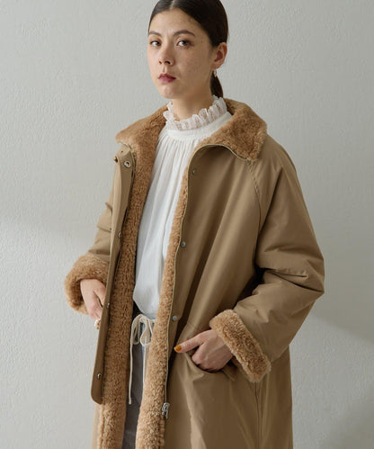 可雙面穿羊羔絨大衣