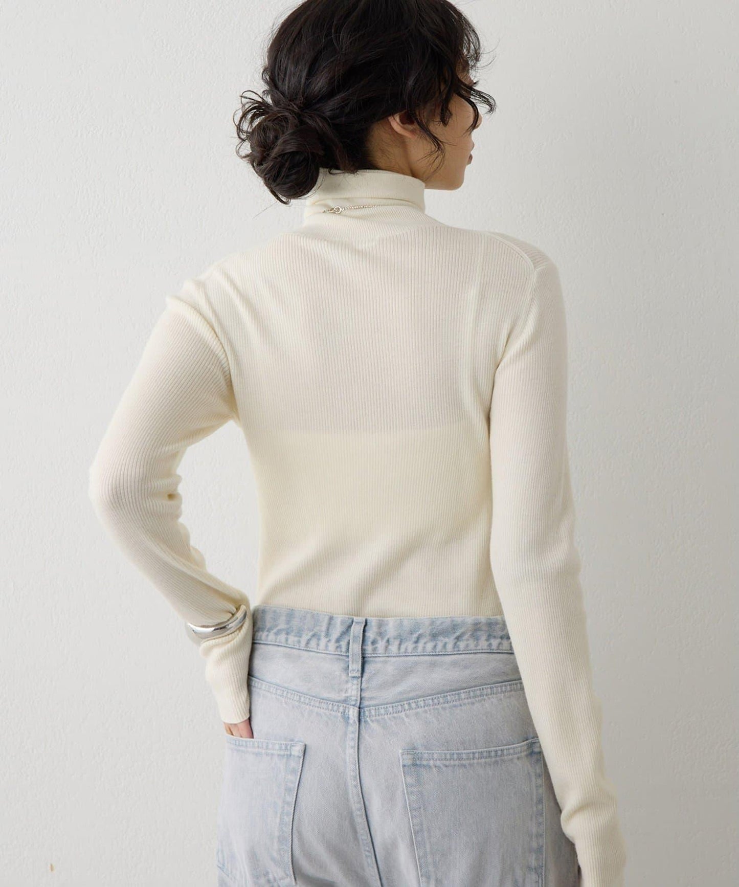 柔軟羅紋高領衫