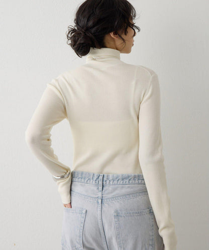 柔軟羅紋高領衫