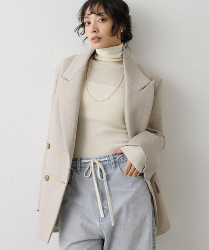 柔軟羅紋高領衫