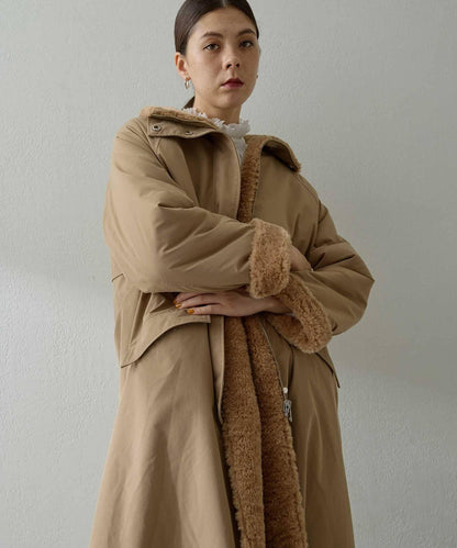 可雙面穿羊羔絨大衣