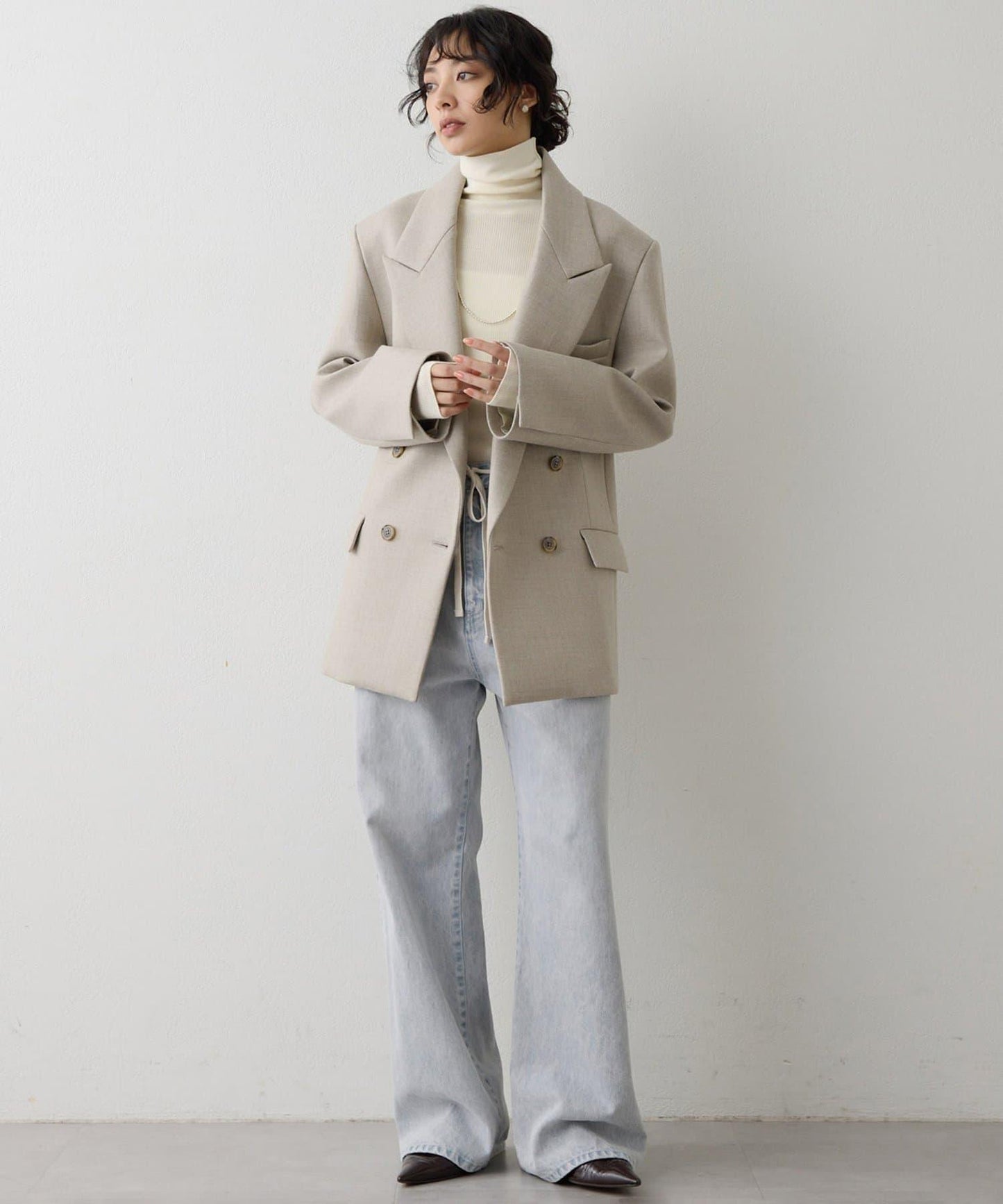 柔軟羅紋高領衫