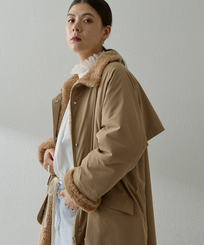 可雙面穿羊羔絨大衣